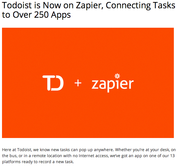 Todoist on Zapier