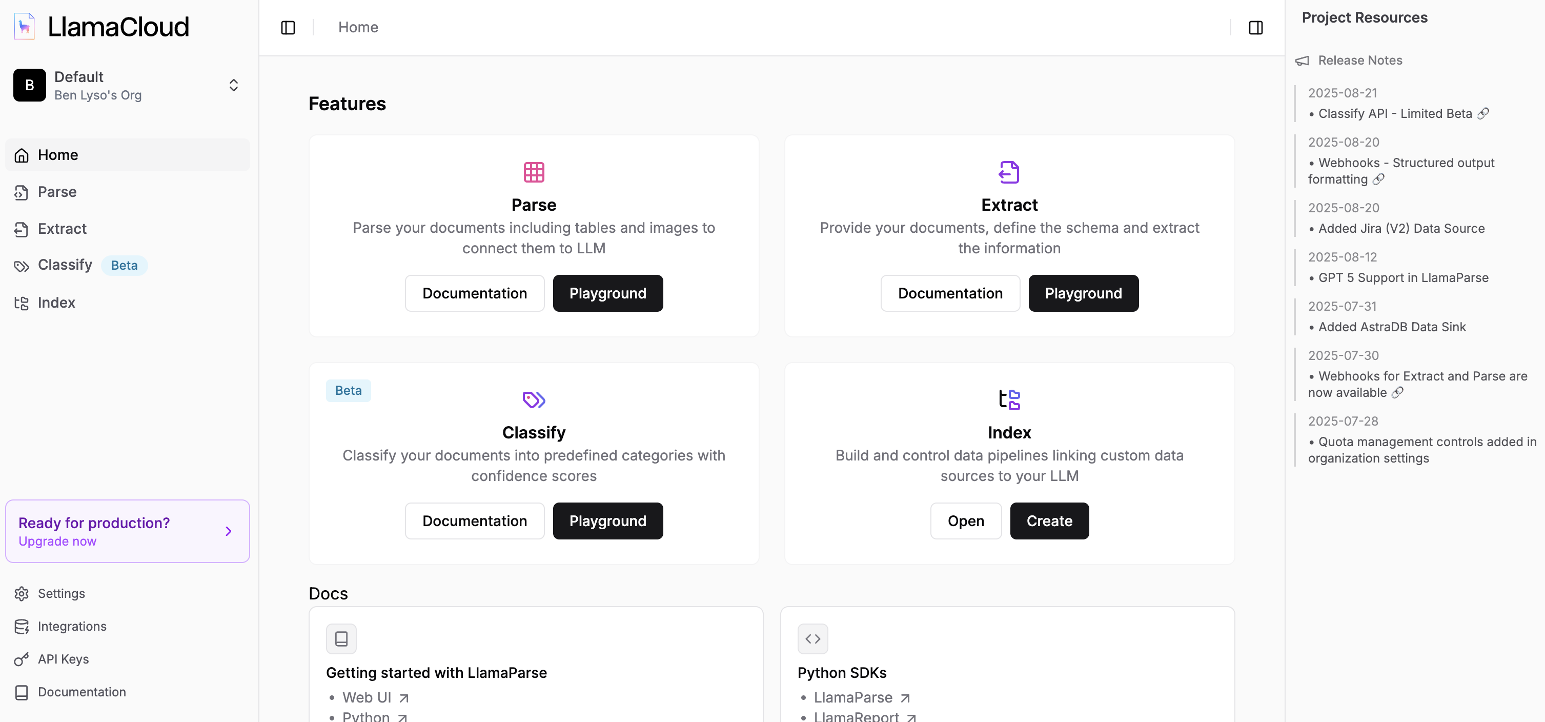 LlamaIndex, our pick for the best LangChain alternative for document-centric RAG