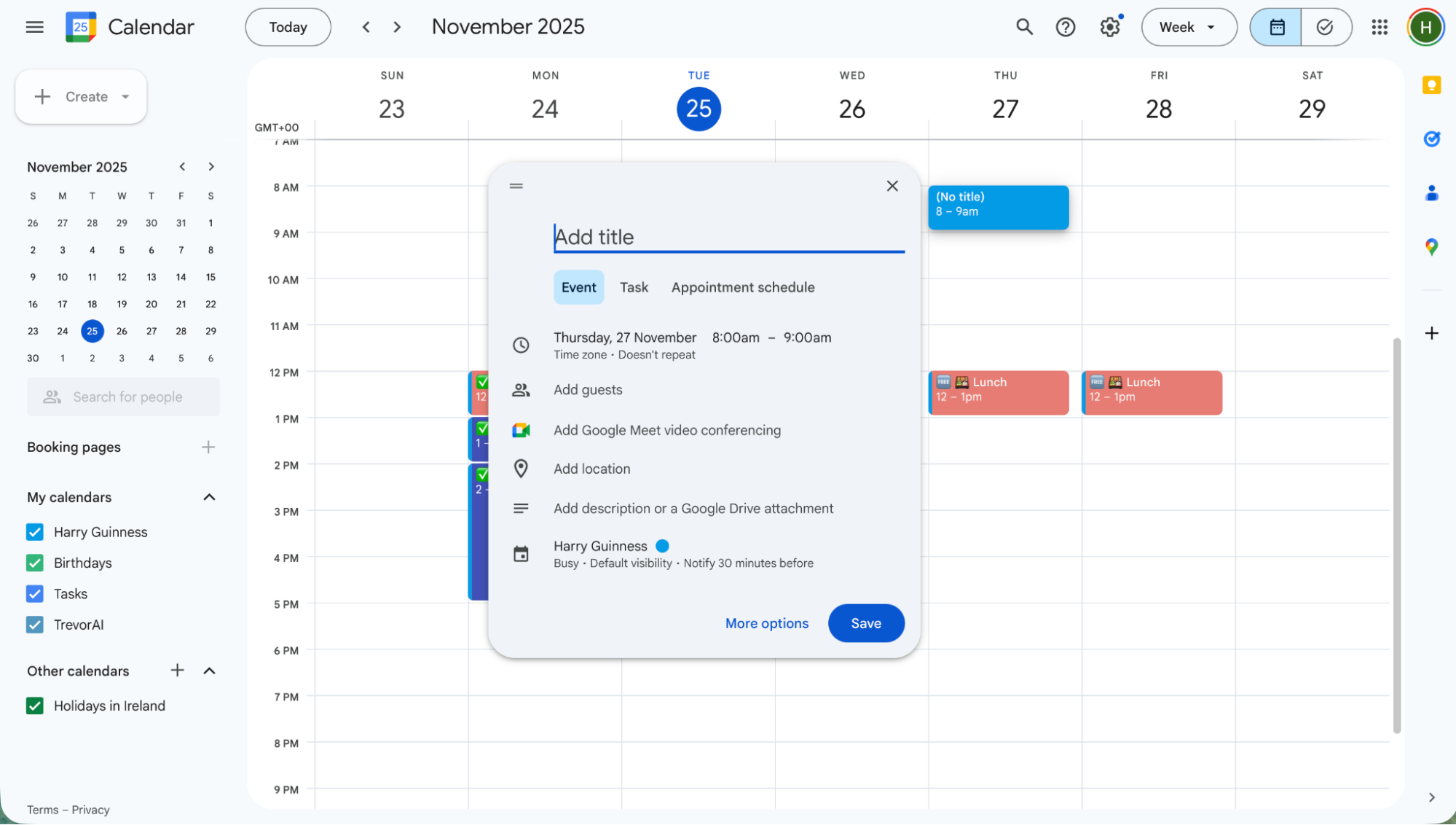 Google Calendar, our pick for the best productivity app for managing your calendar.