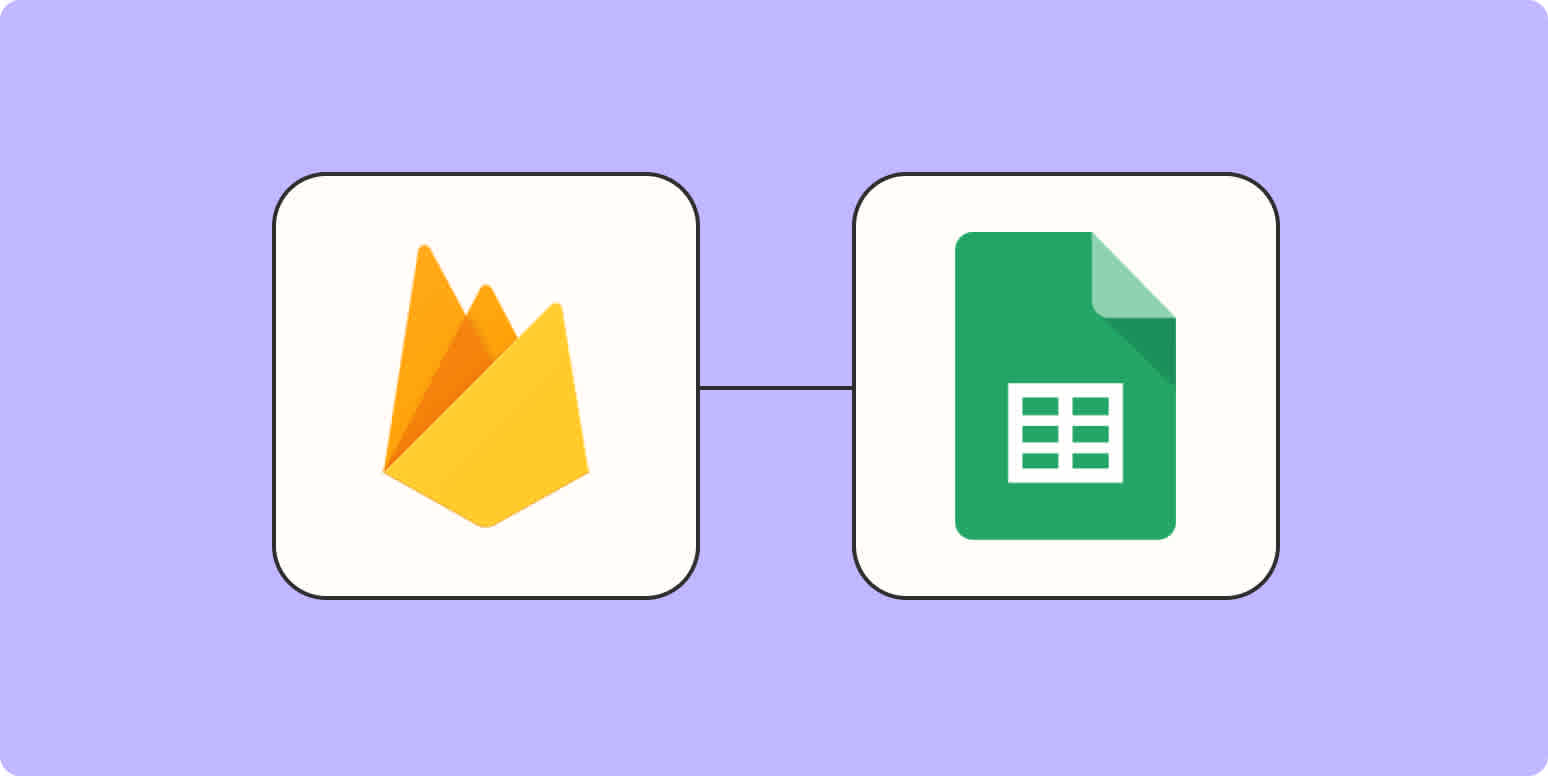 The header image for a blog post about integrating Firebase with Google Sheets.