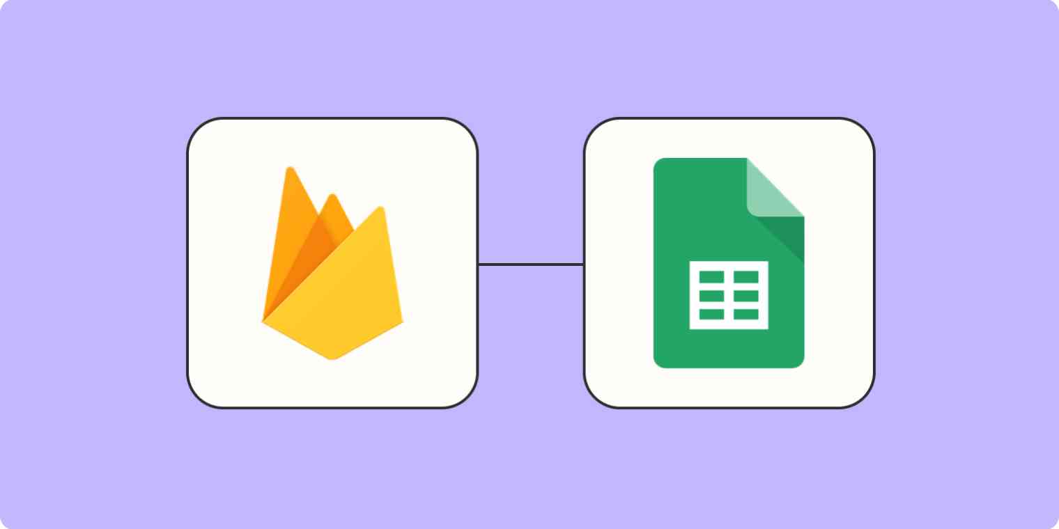 The header image for a blog post about integrating Firebase with Google Sheets.
