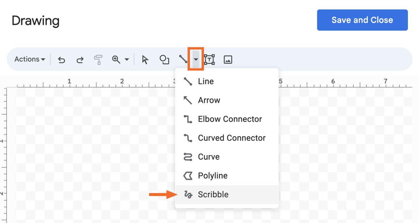 How to add a signature in Google Docs using the Scribble tool.