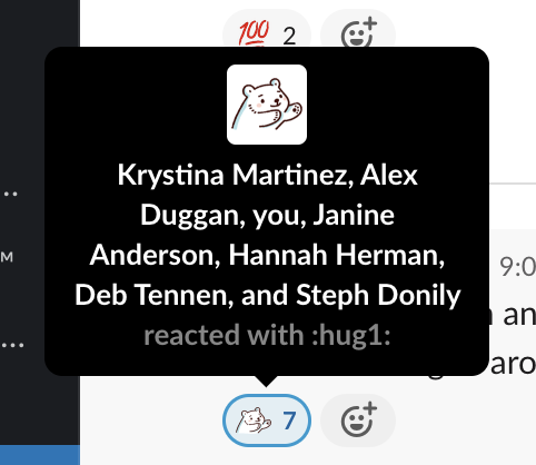 A bear hug emoji