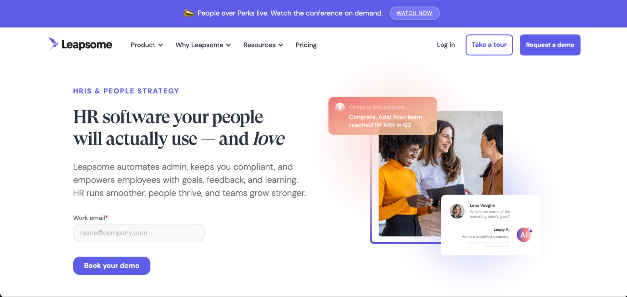 Leapsome, employee management software for employee feedback and development