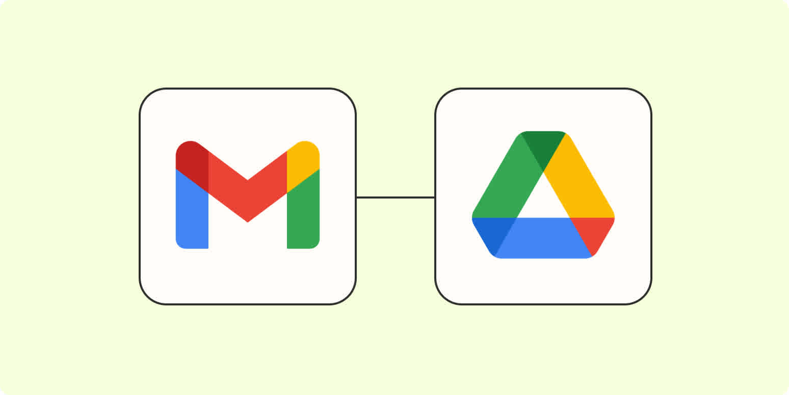 Hero image with the Gmail and Google Drive logos