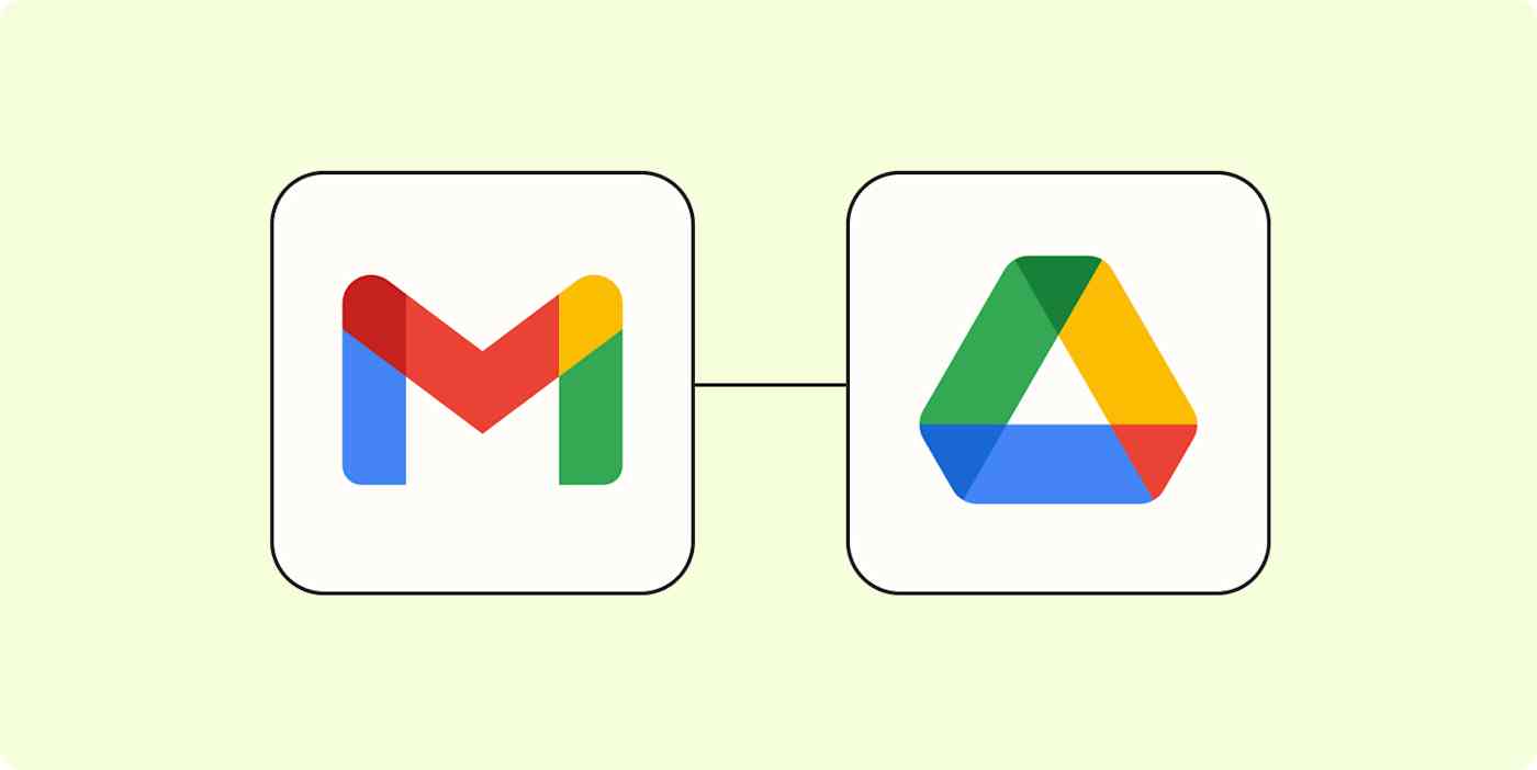 Hero image with the Gmail and Google Drive logos