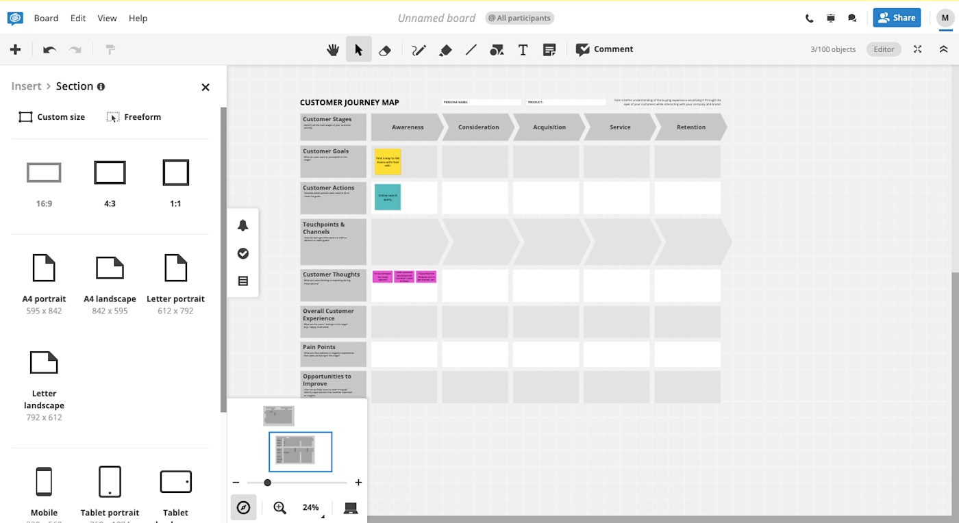 Conceptboard Interface.