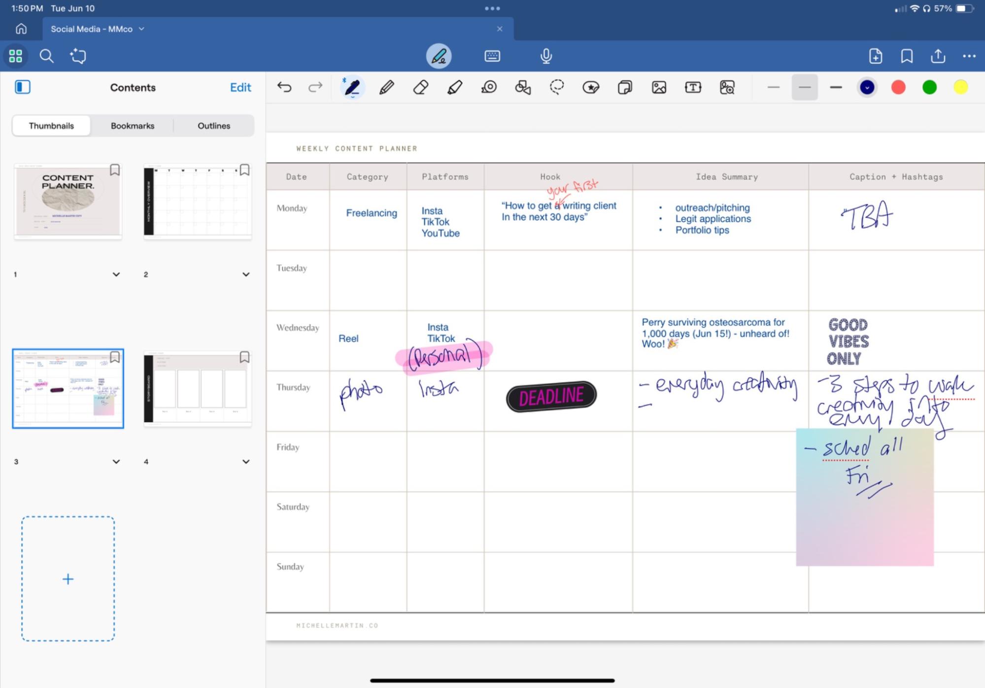 GoodNotes, our pick for the best iPad note-taking app overall