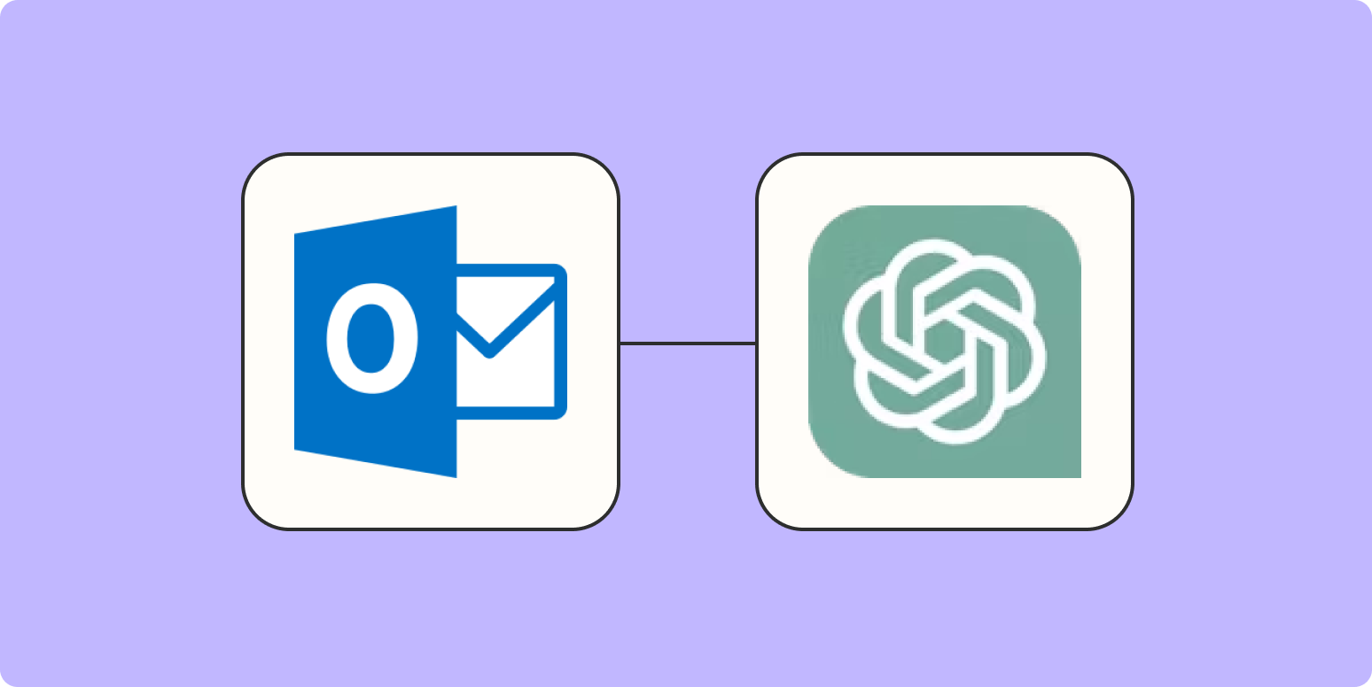 How to integrate ChatGPT with Microsoft Outlook | Zapier