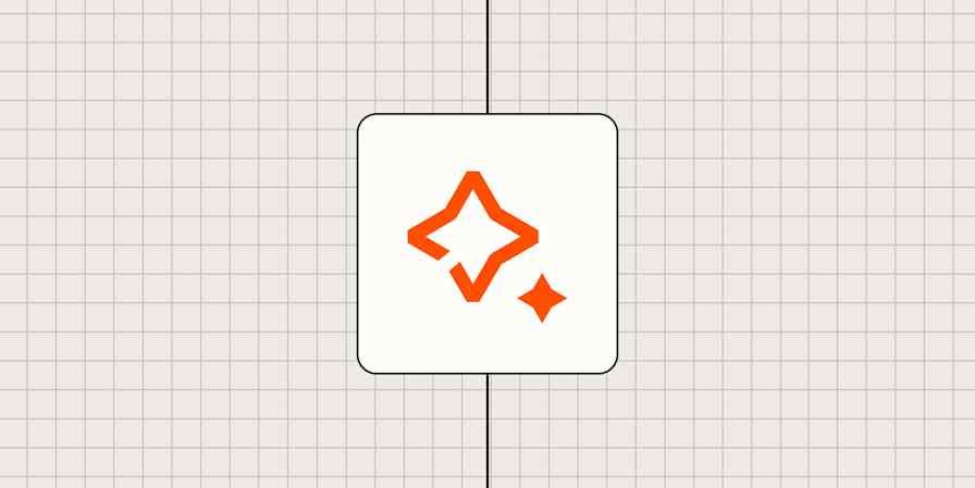 AI by Zapier logo against a beige checkered background.