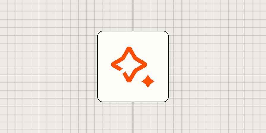 AI by Zapier logo against a beige checkered background. 