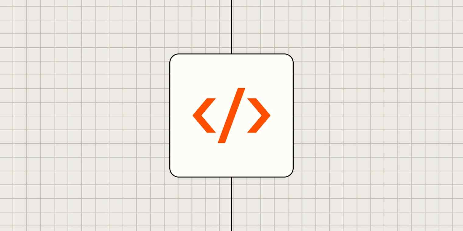 The Code by Zapier logo in orange against a gray background