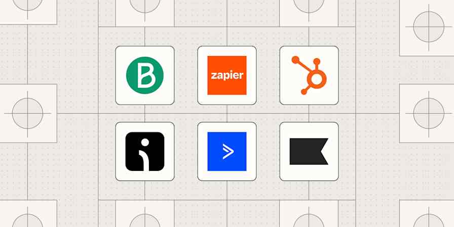 A hero image with the logos of the best marketing automation platforms