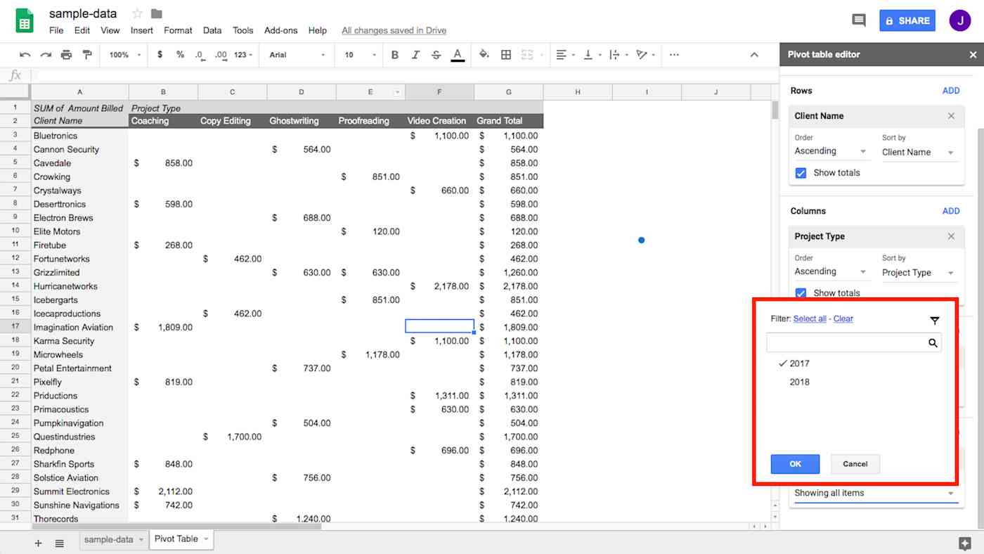 How to Use Pivot Tables in Google Sheets