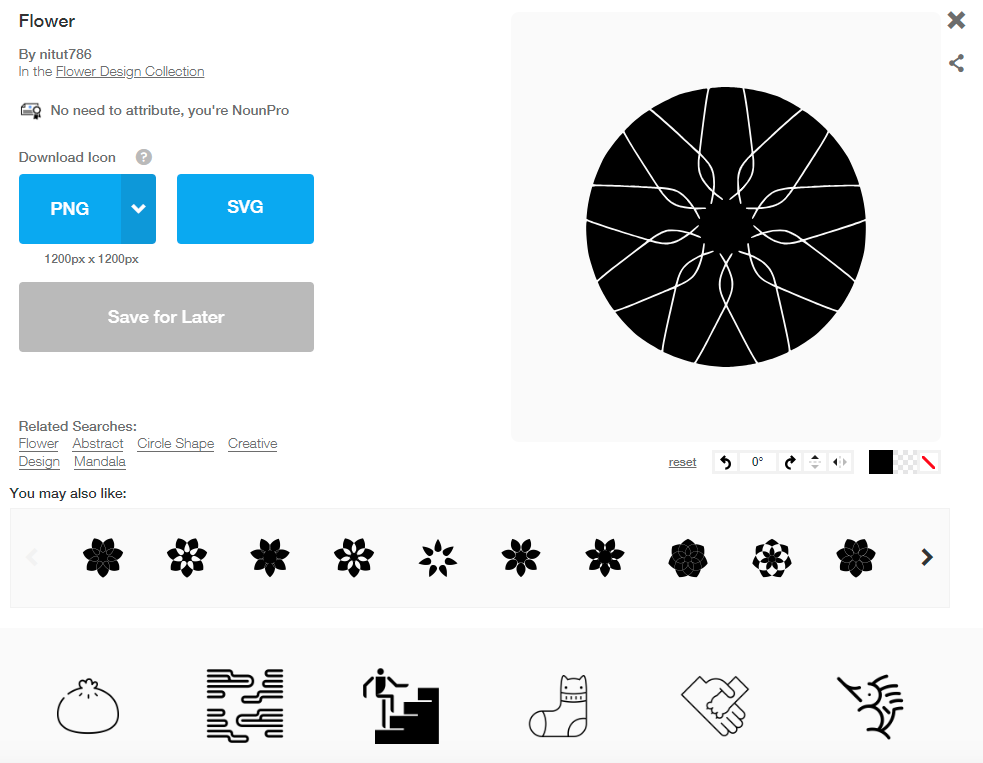 Noun Project screenshot