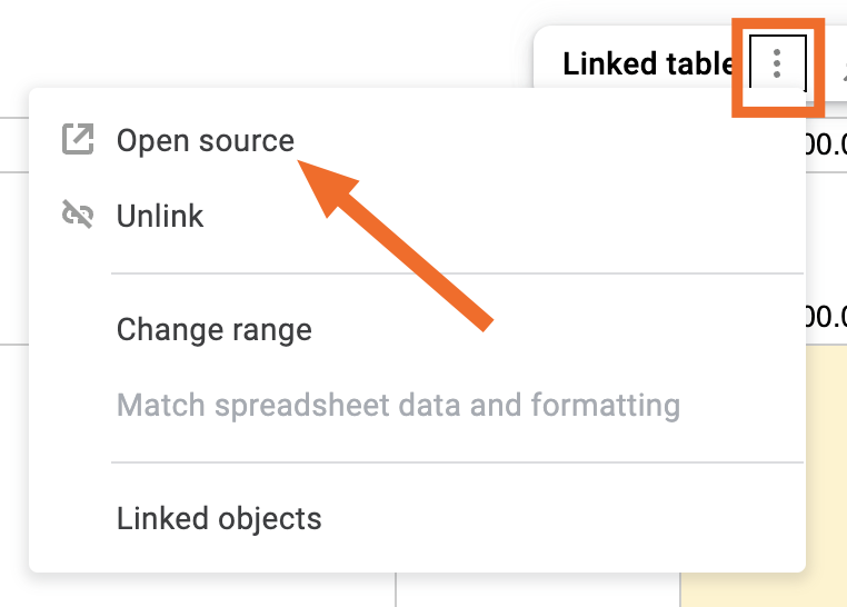 The Open source option in Google Docs