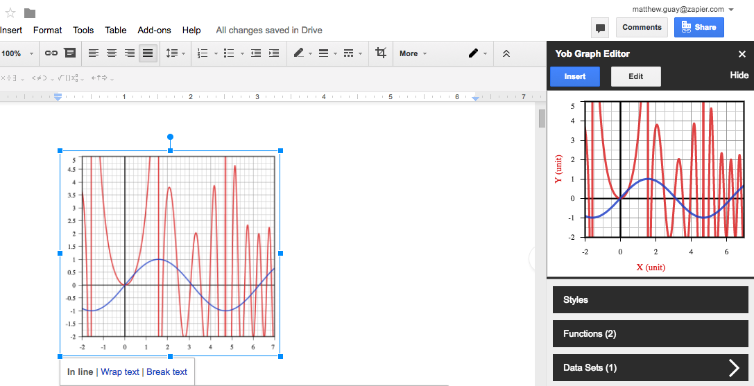 Yob Graph Editor for Google Docs