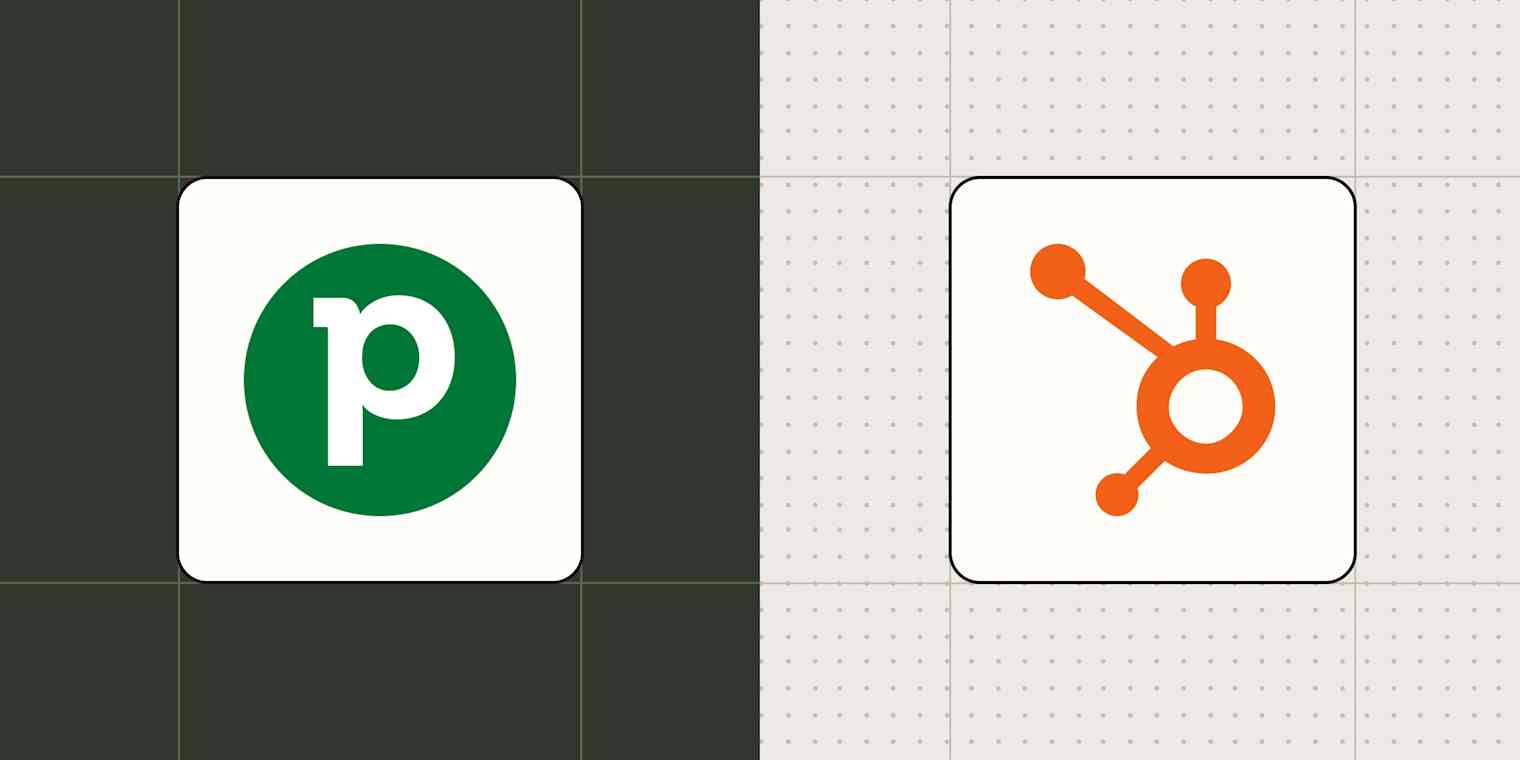 Hero image with the Pipedrive and HubSpot logos