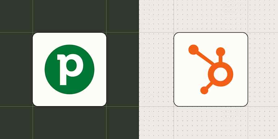 Hero image with the Pipedrive and HubSpot logos