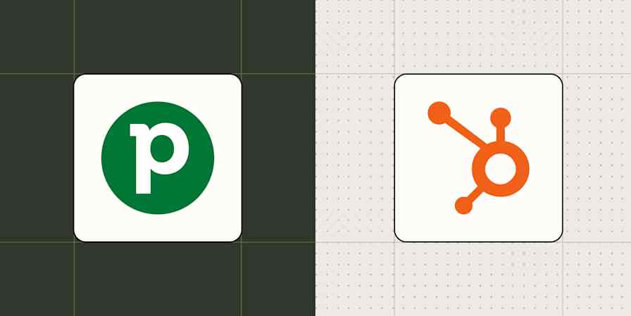 Hero image with the Pipedrive and HubSpot logos