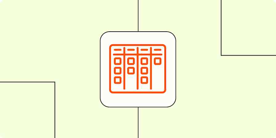 Hero image with an icon representing a project template or Kanban board