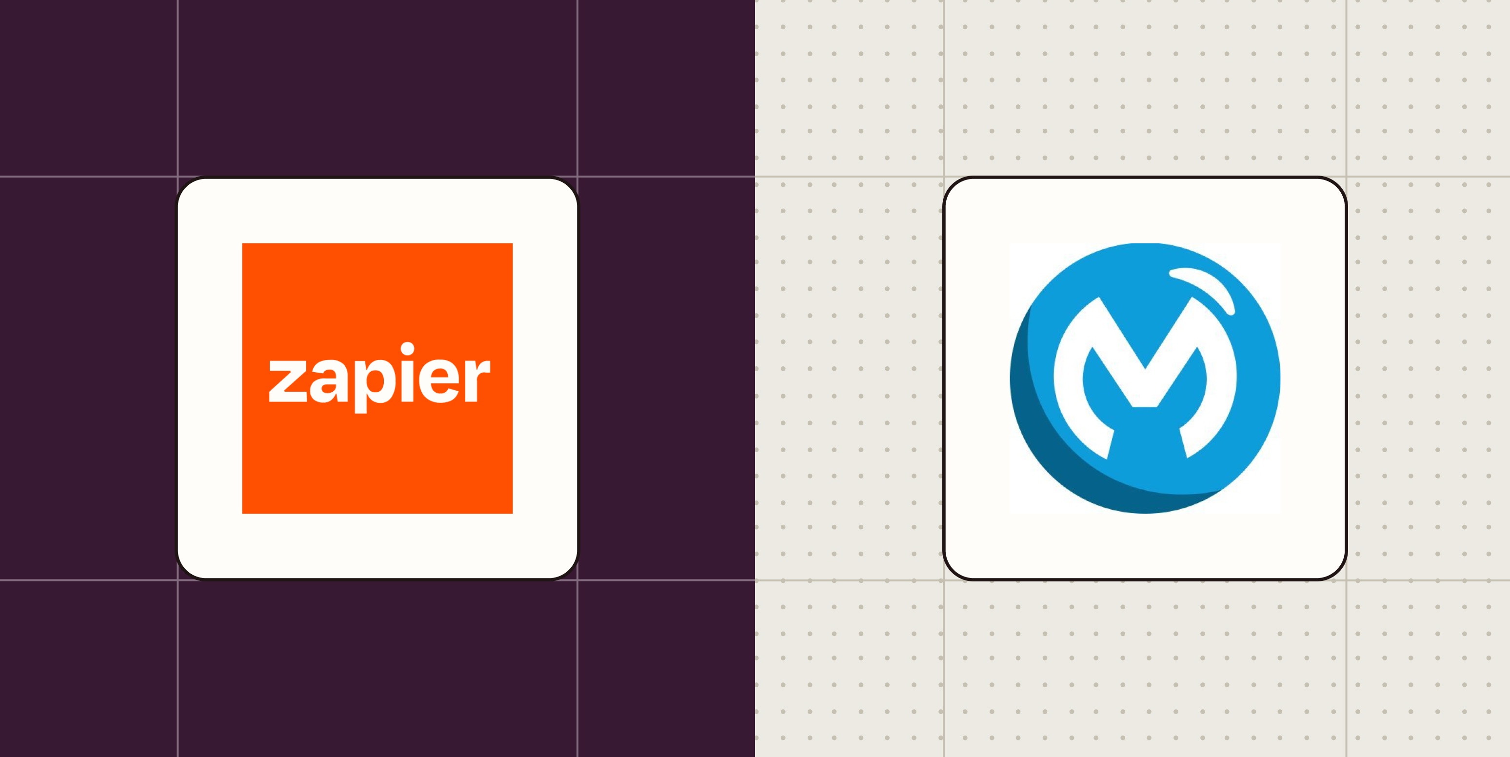 Hero image with the logos of MuleSoft and Zapier