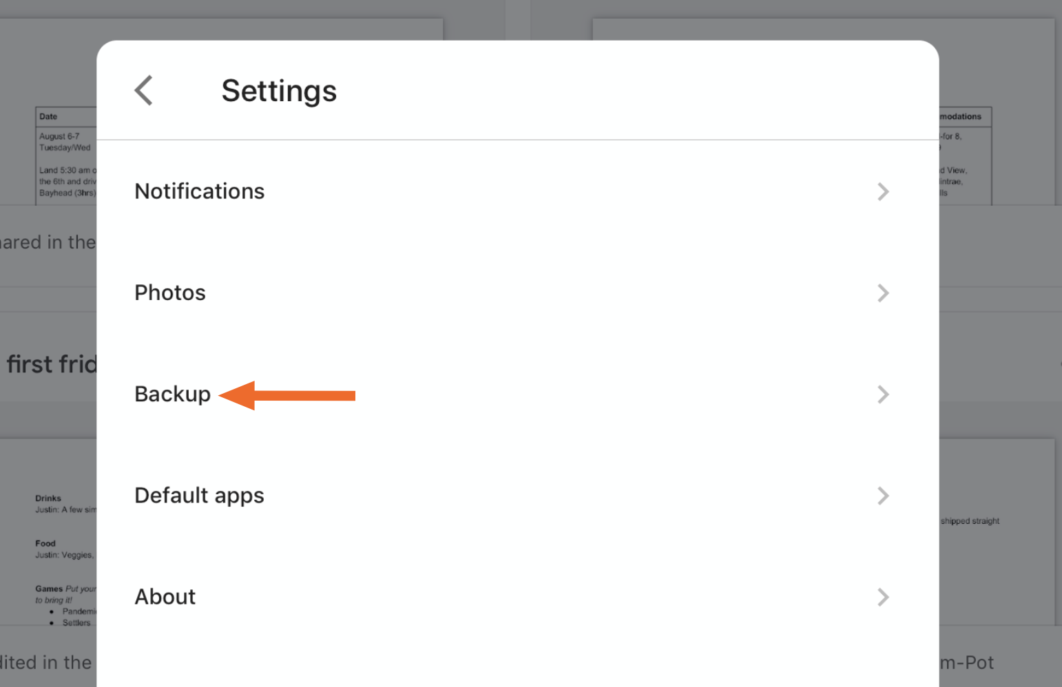 Backup to Google Drive on an iPad