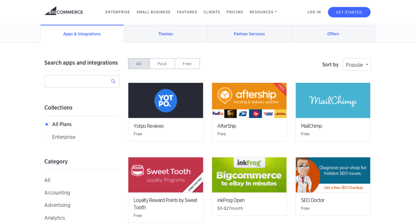 BigCommerce apps