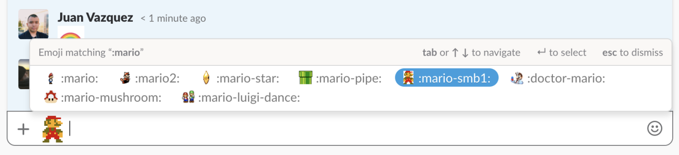 Slack emoji working