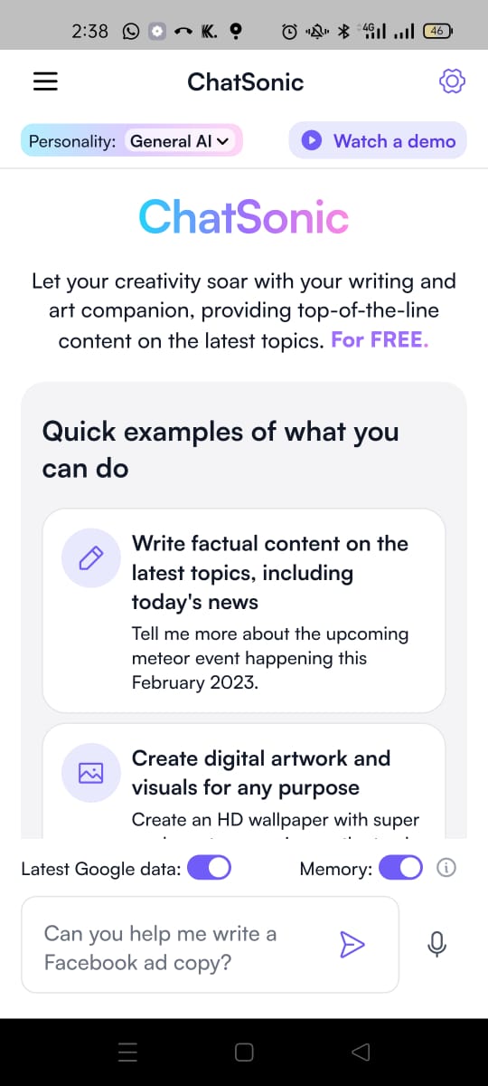 Chatsonic - AI Chatbot - Apps on Google Play