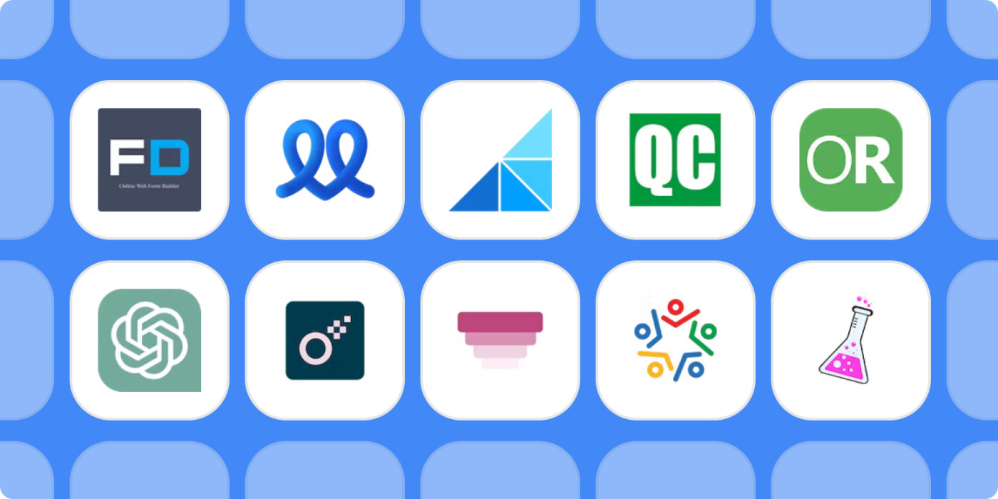 Screenshot of new app logos to join Zapier