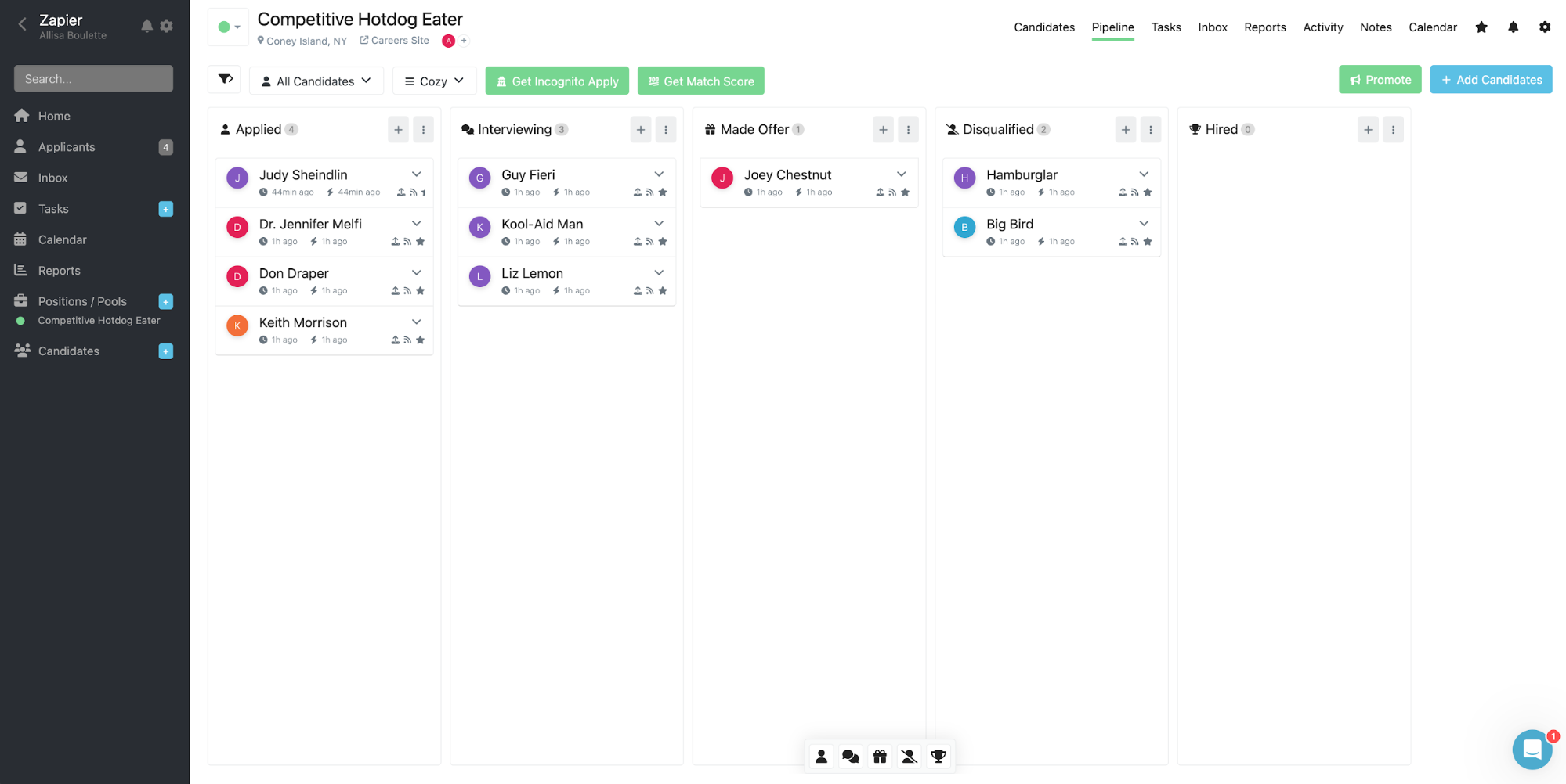 Breezy HR, our pick for the best HR automation software for small businesses.