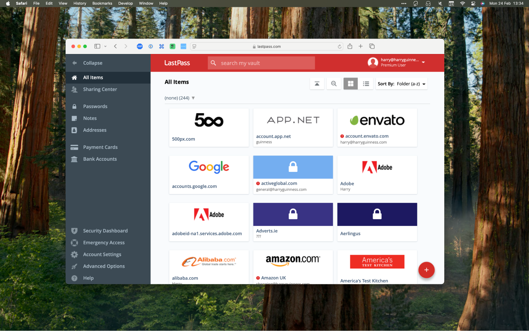 The LastPass desktop app