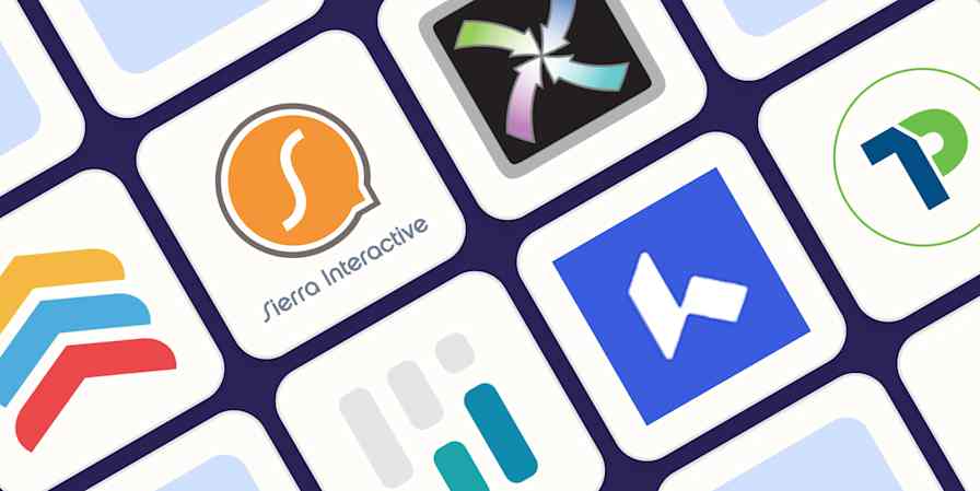 Hero image with the logos of the best real estate CRMs