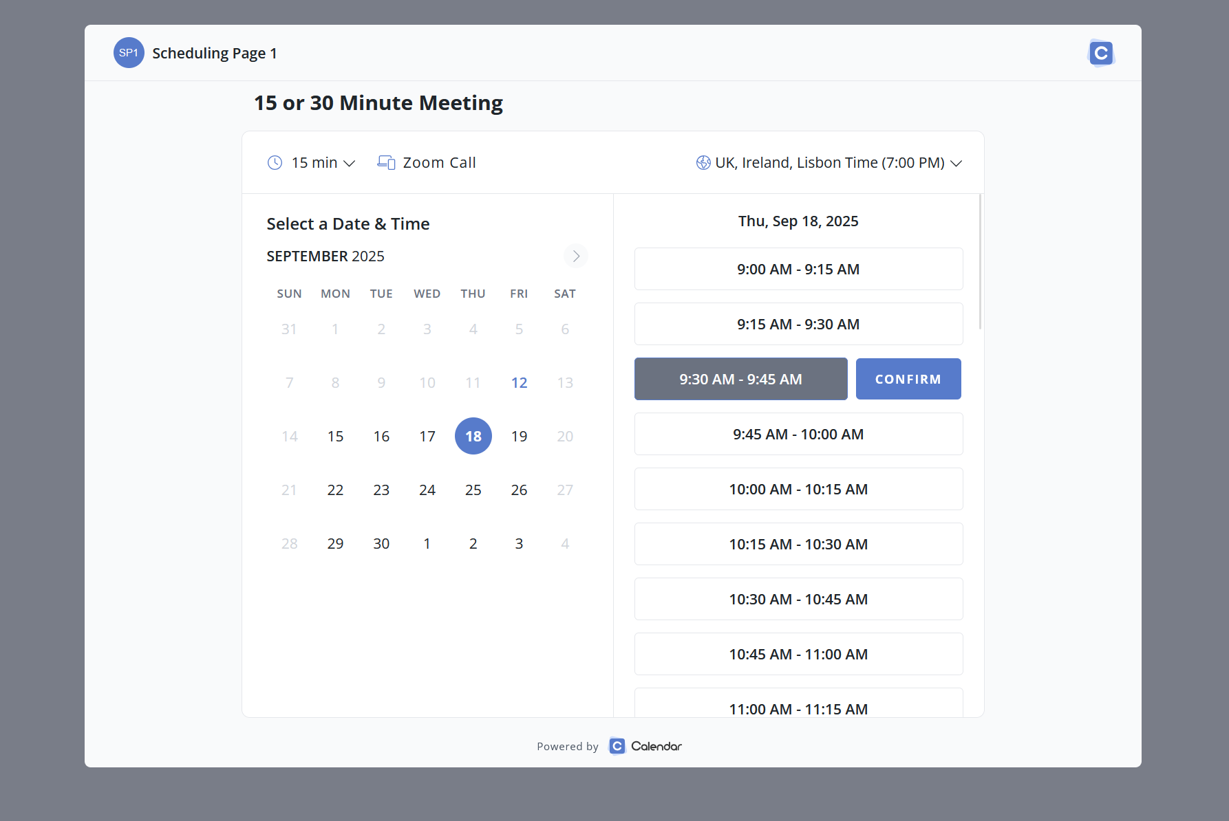 Calendar, our pick for the best free meeting scheduler built into a calendar app