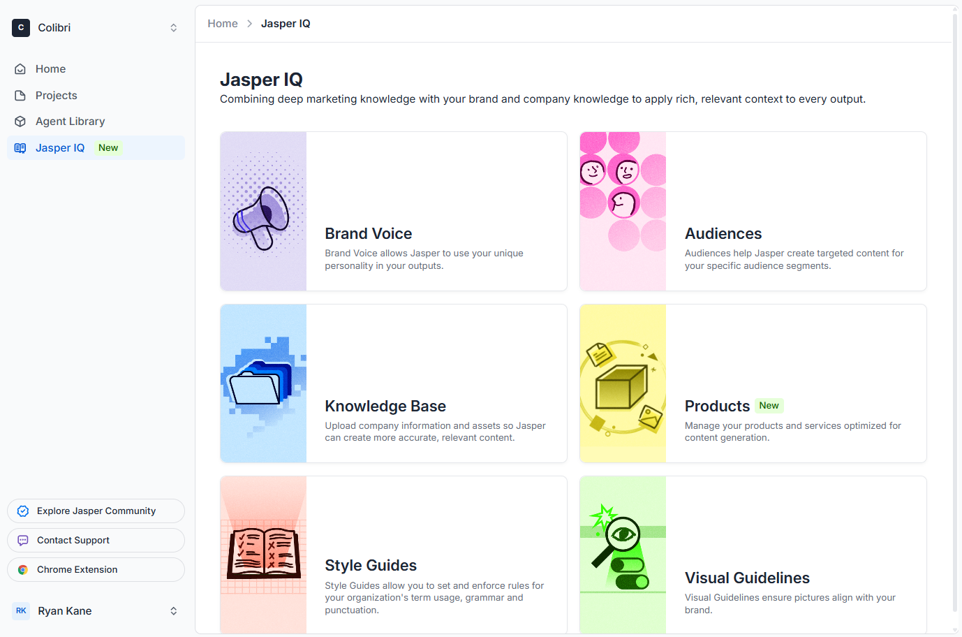 The JasperIQ interface