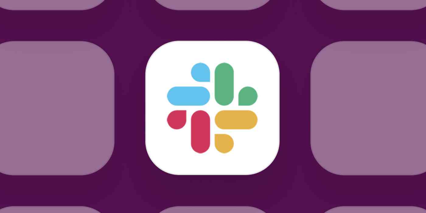 Hero image for app of the day with the Slack logo on a purple background