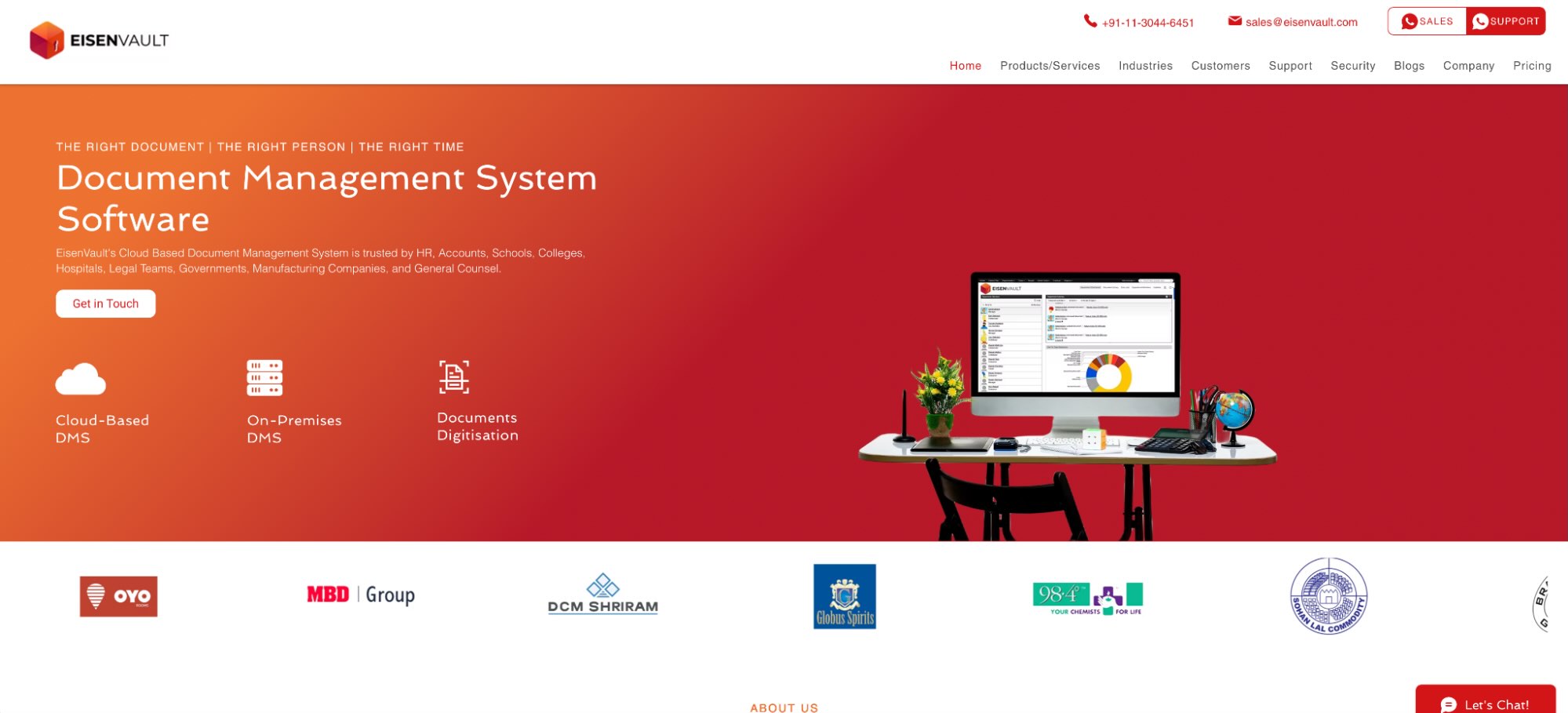 EisenVault, document management software for security and compliance