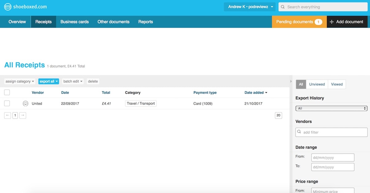 Shoeboxed screenshot
