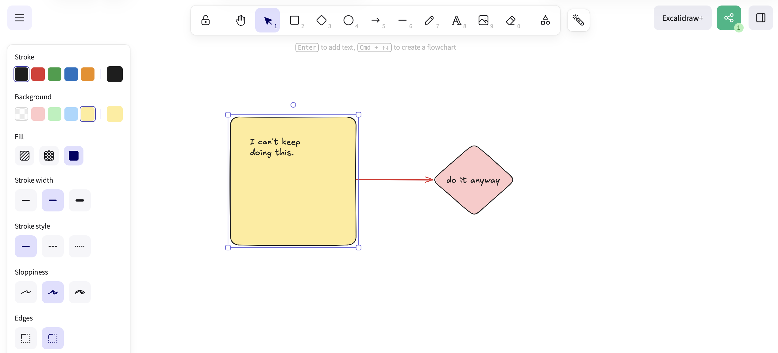 Excalidraw, our pick for the best online whiteboard for getting started without an account
