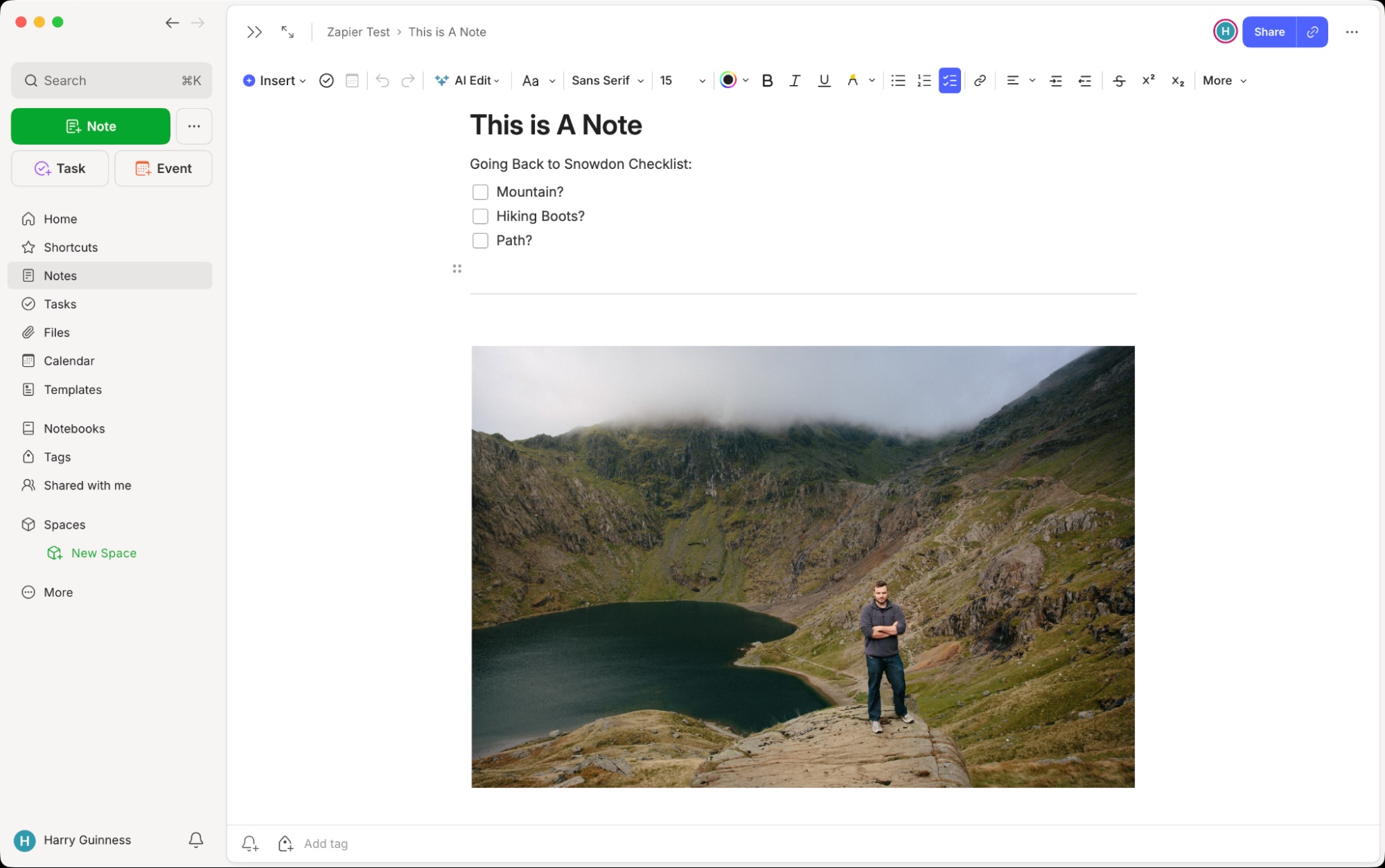 Evernote, our pick for the best note-taking app with a redemption arc