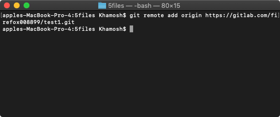 git remote add origin