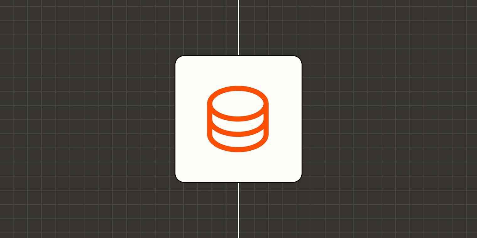 Hero image with an icon representing an SQL database