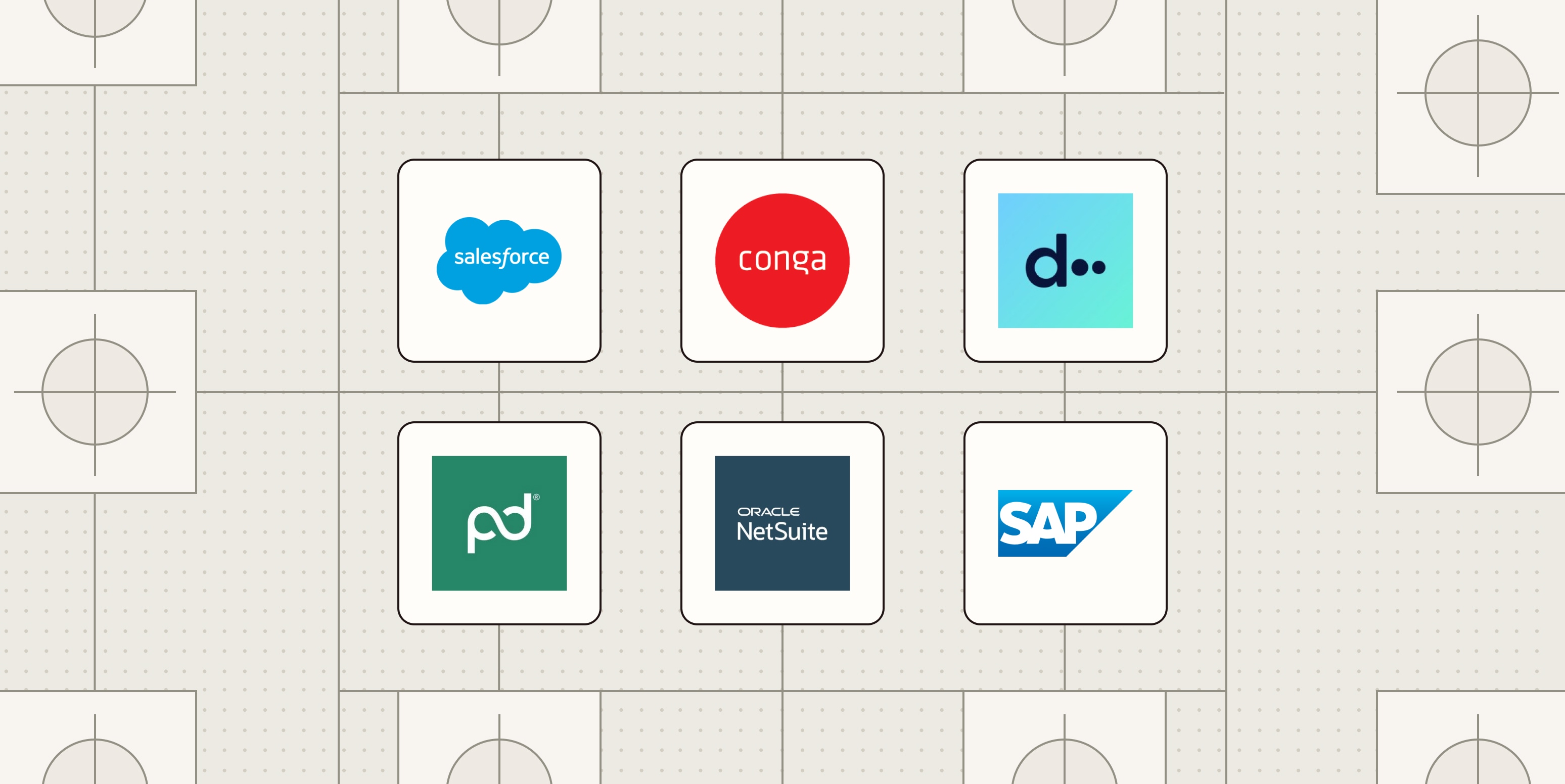 Hero image with the logos of the best CPQ software vendors