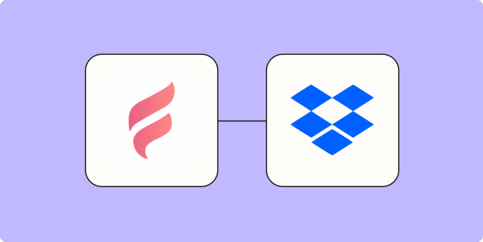 Hero with Feathery and Dropbox logos