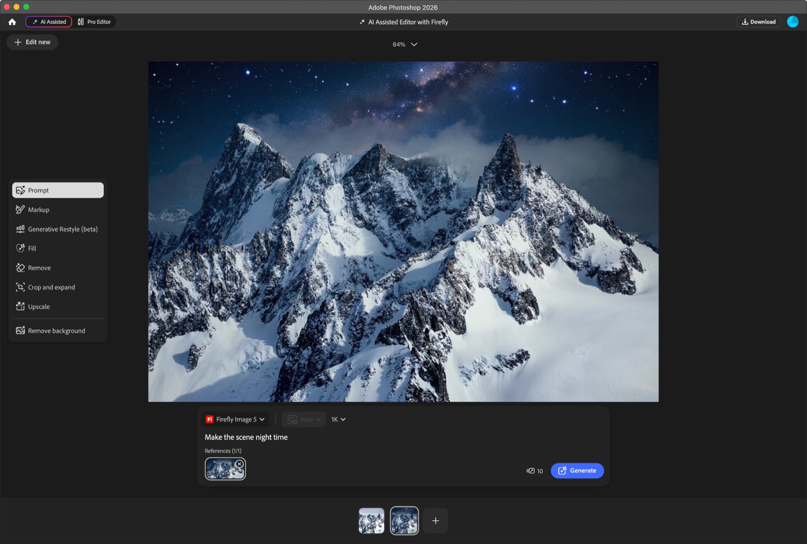 Adobe Firefly, nuestra elección como el mejor generador de imágenes con IA para integrar imágenes generadas por IA en fotografías
