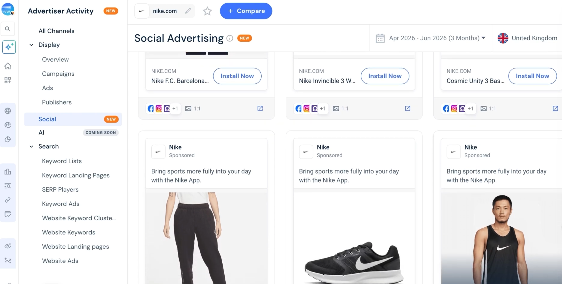 Similarweb, our pick for the best AI marketing tool for AI visibility.