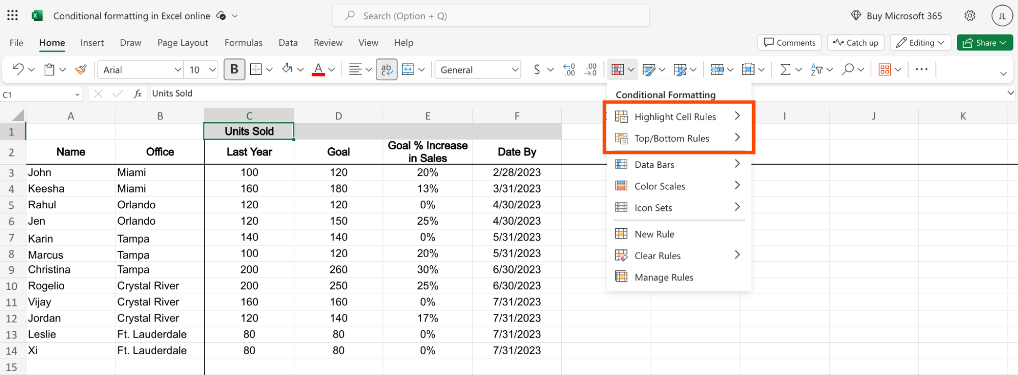 MS Excel 2010: Align text to the top of the cell