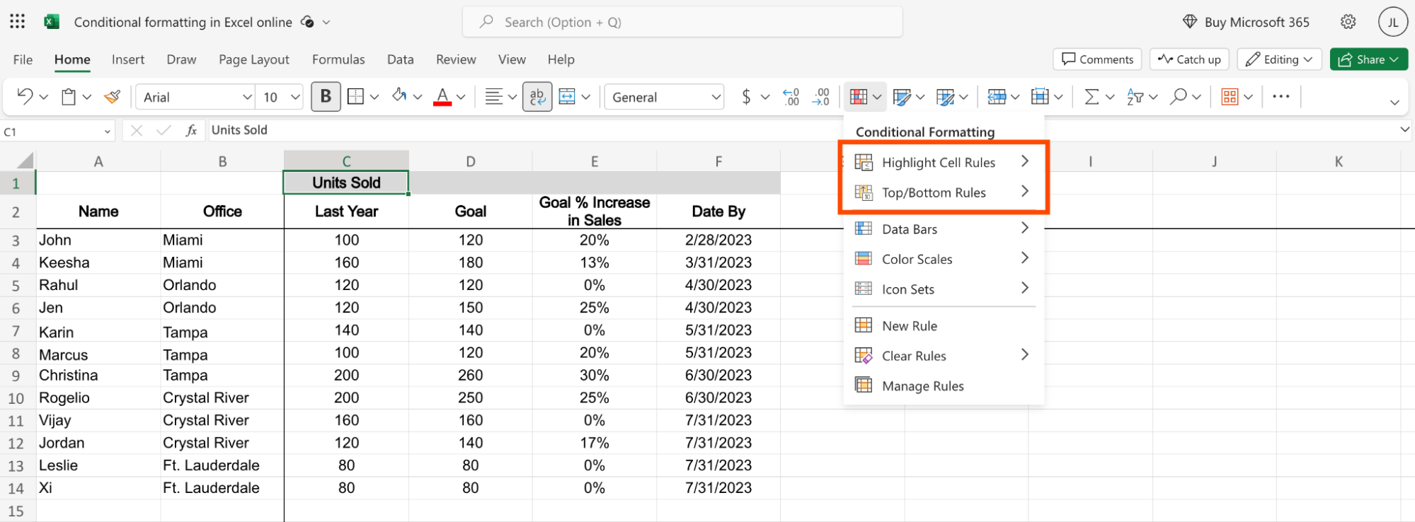 Conditional formatting Color scale - When to use it?