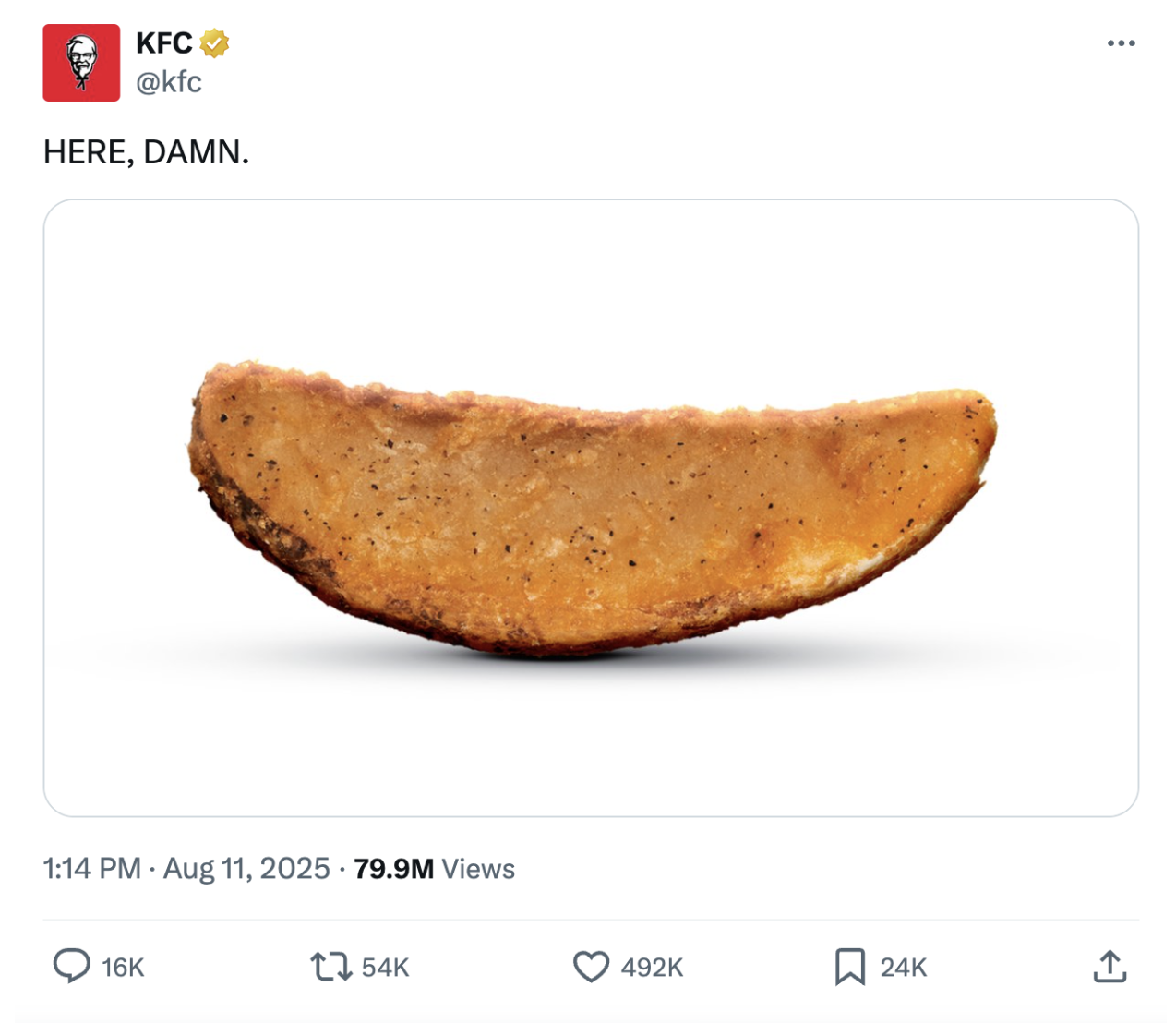 A marketing campaign example from KFC.